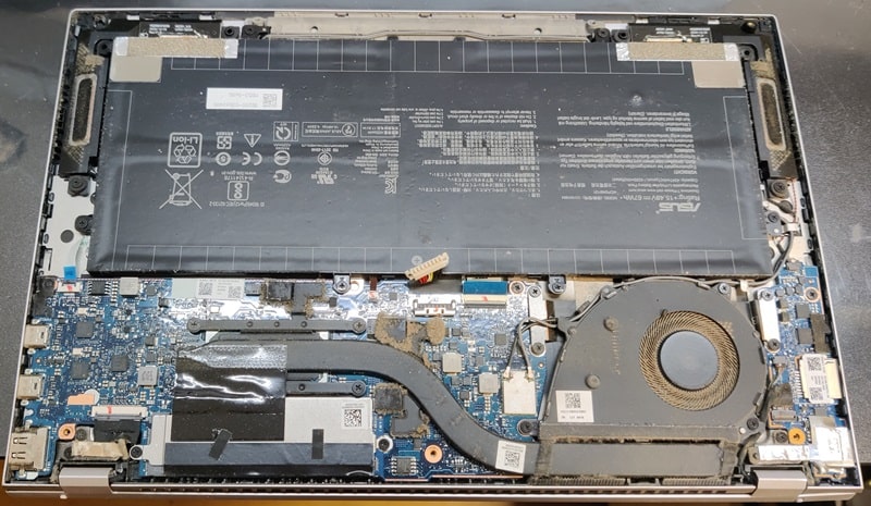 Asus UX425 без нижньої кришки