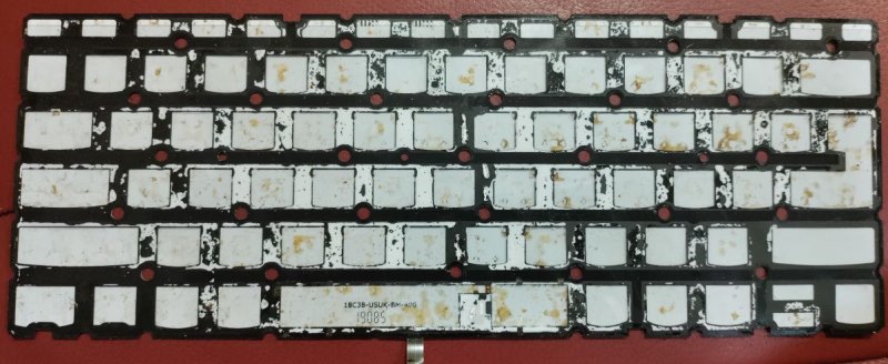 залитий модуль підсвітки клавіатури Lenovo S540-14
