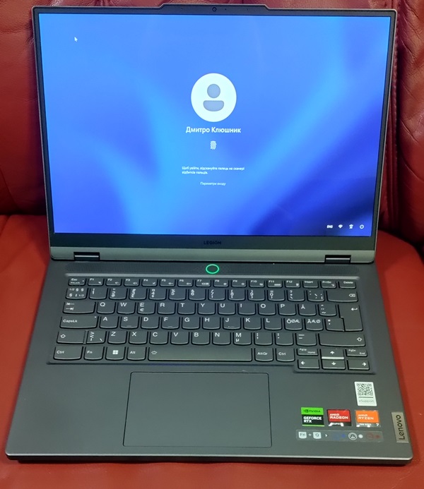 Lenovo Legion Slim 5 14APH8 готовий! Lenovo Legion Slim 5 14APH8 після чистки системи охолодження