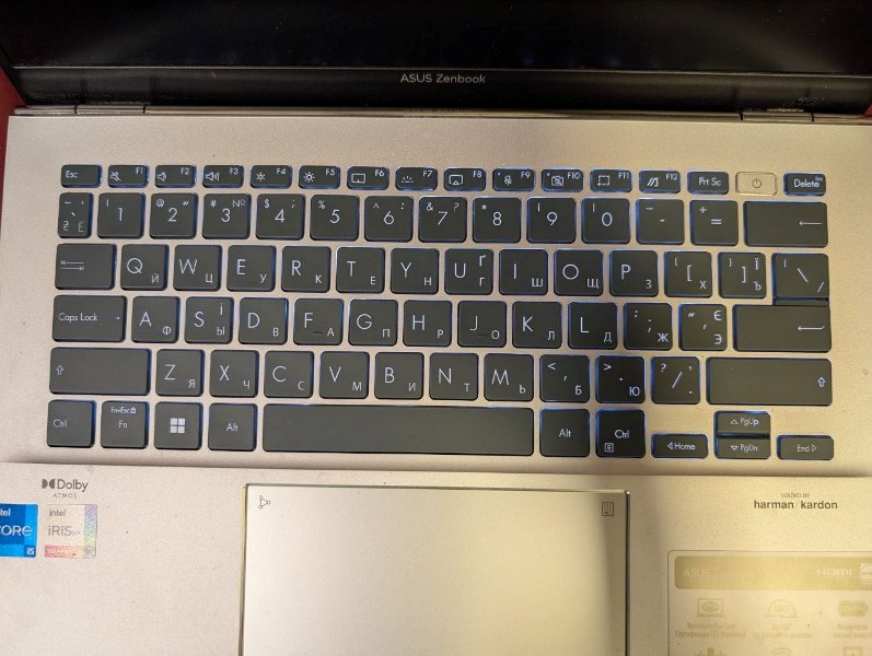 нова клавіатура у корпусі Asus ZenBook 14 UX3204V