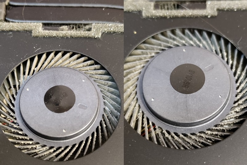 вентилятори CPU і GPU Dell 9570